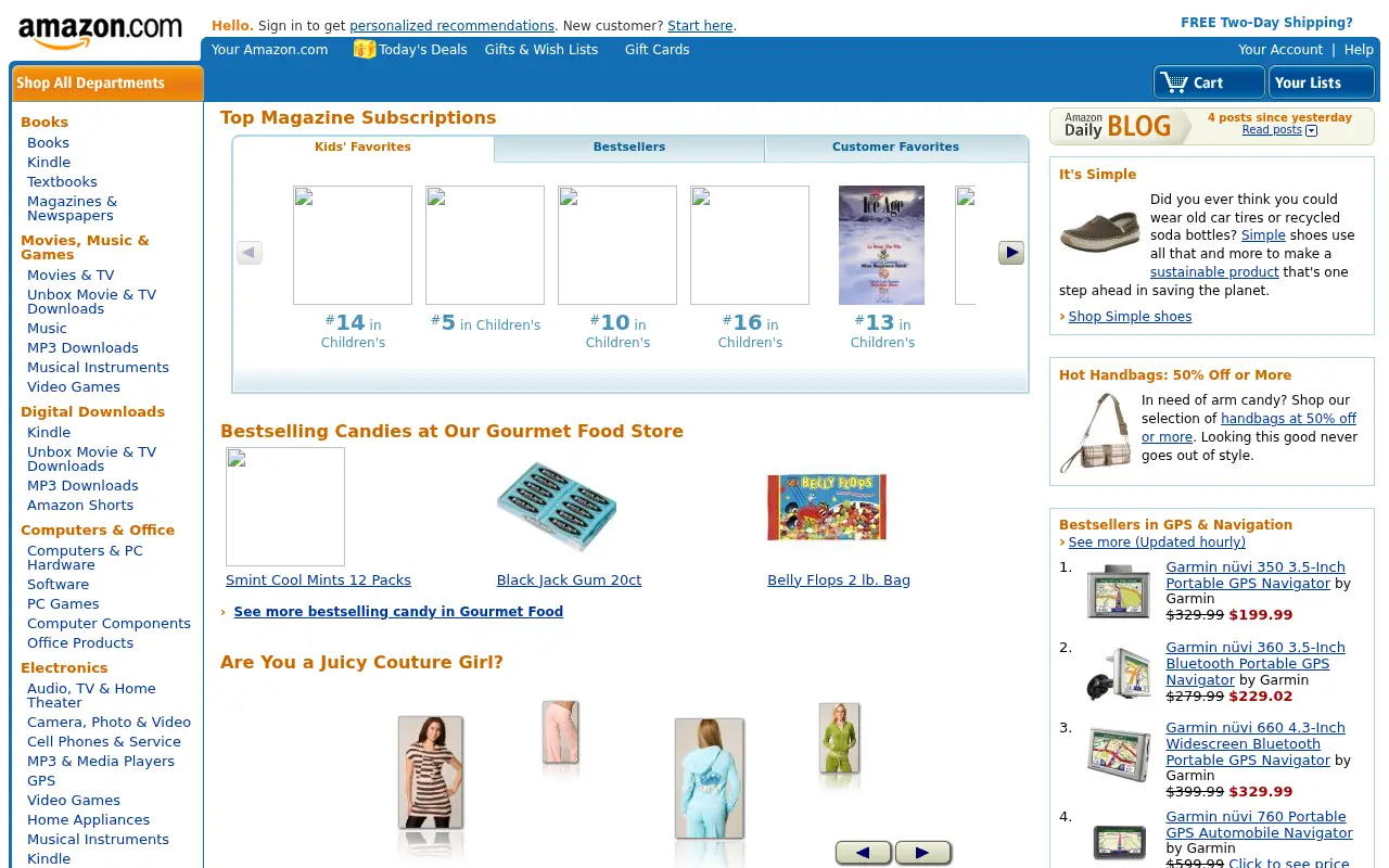 amazon.com in 2008