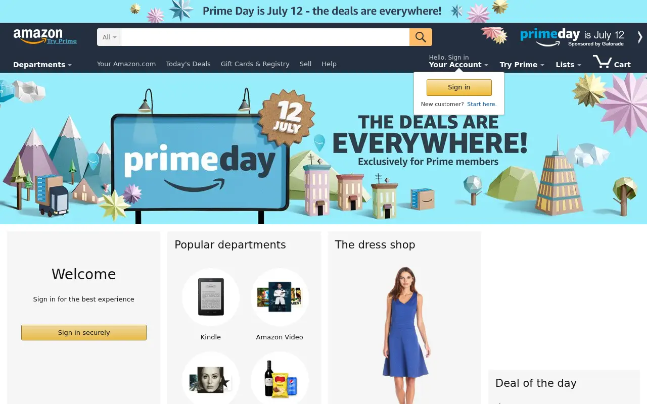 amazon.com in 2016