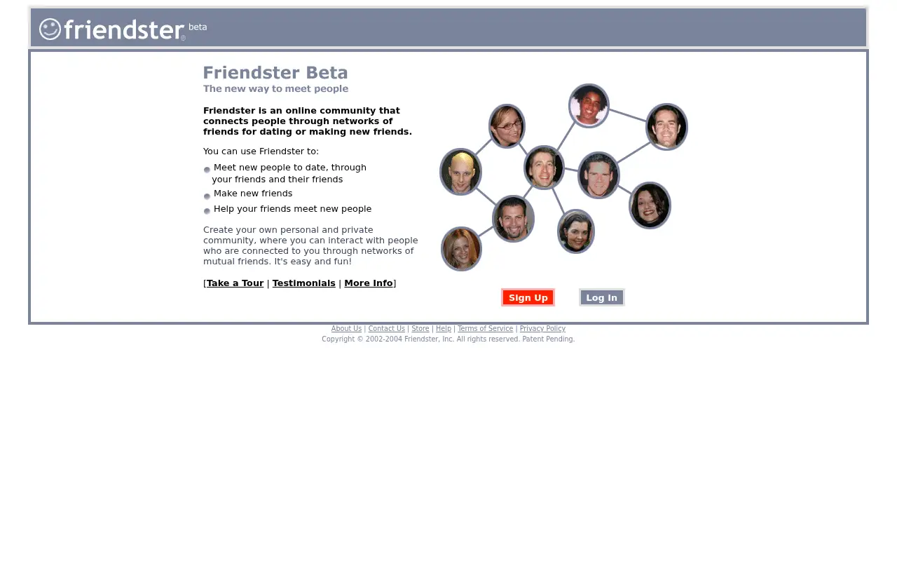 friendster.com on March 29, 2004