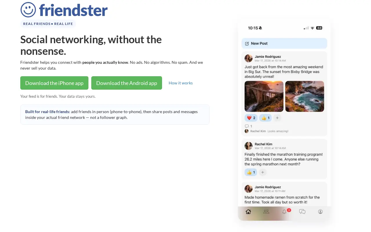 friendster.com on July 1, 2026