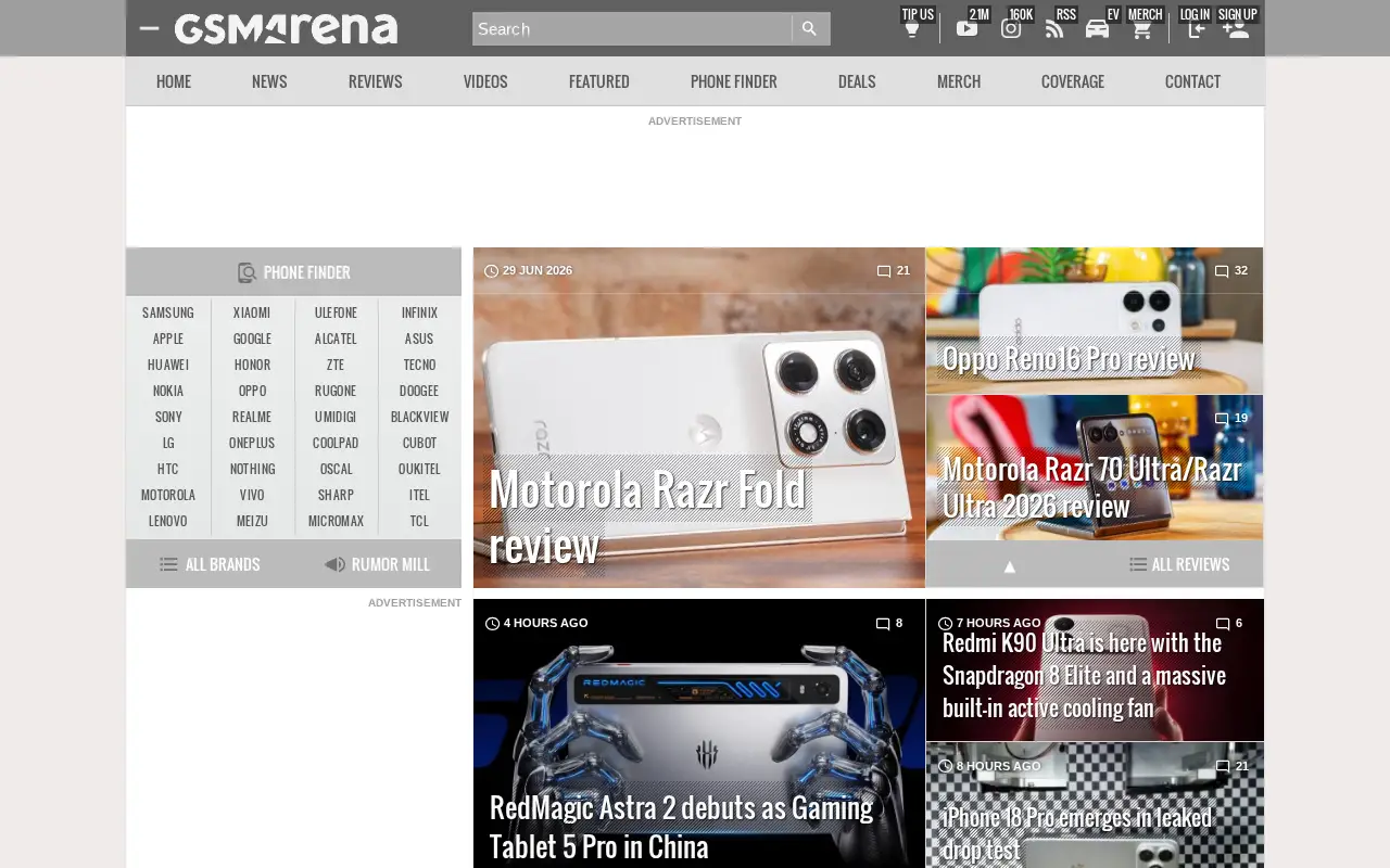 gsmarena.com in 2026