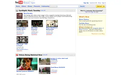 youtube.com in 2009