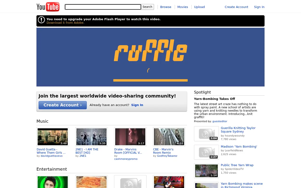 youtube.com in 2011