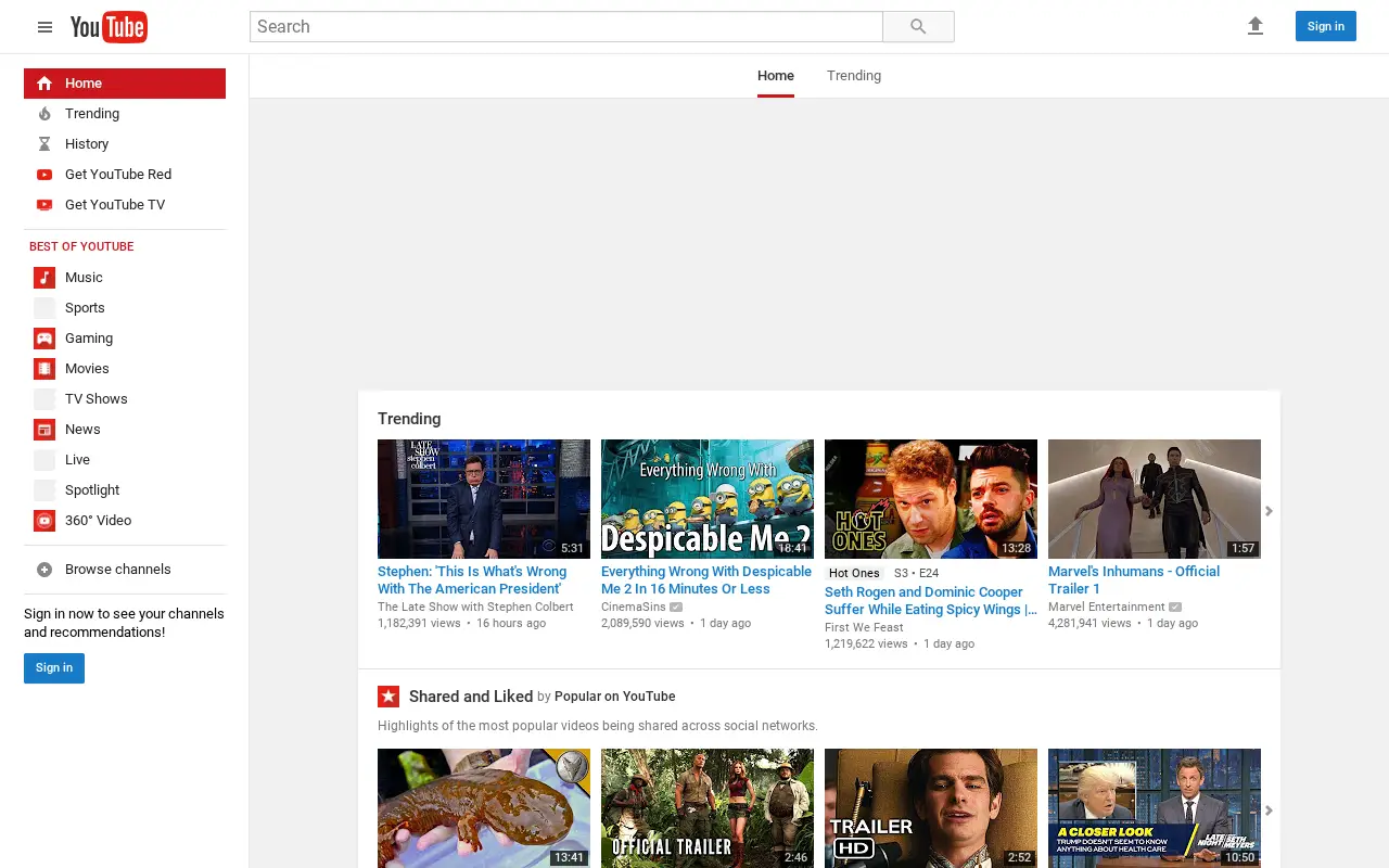 youtube.com in 2017