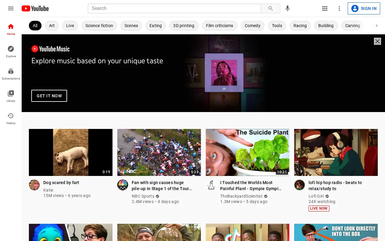youtube.com in 2021
