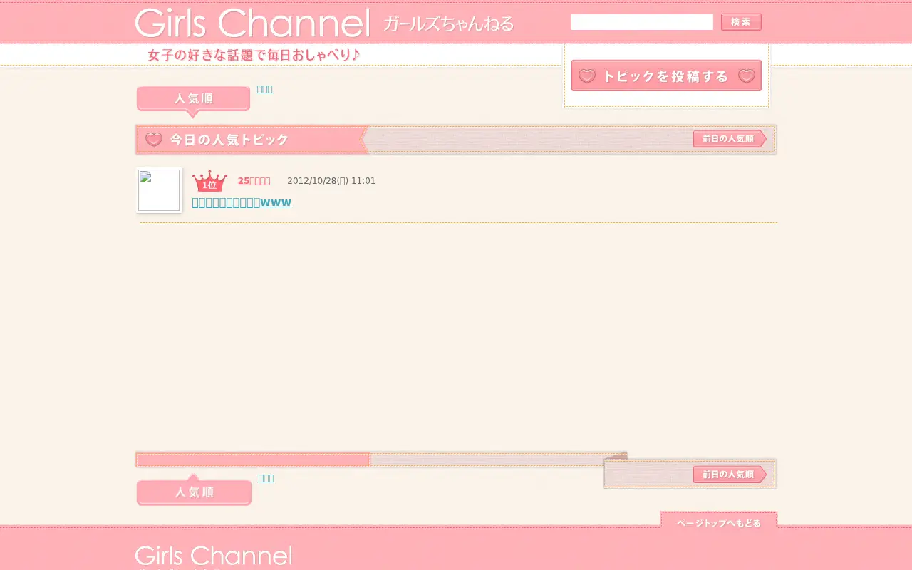 girlschannel.net in 2012