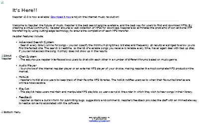 napster.com in 1999