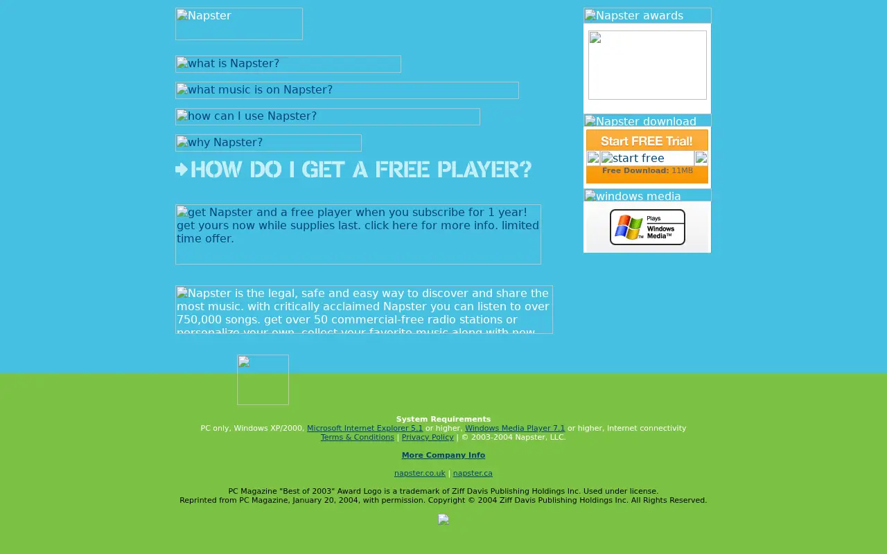 napster.com in 2004