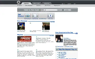 napster.com in 2007