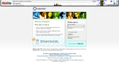 napster.com in 2010