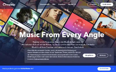 napster.com in 2022