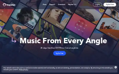 napster.com in 2023