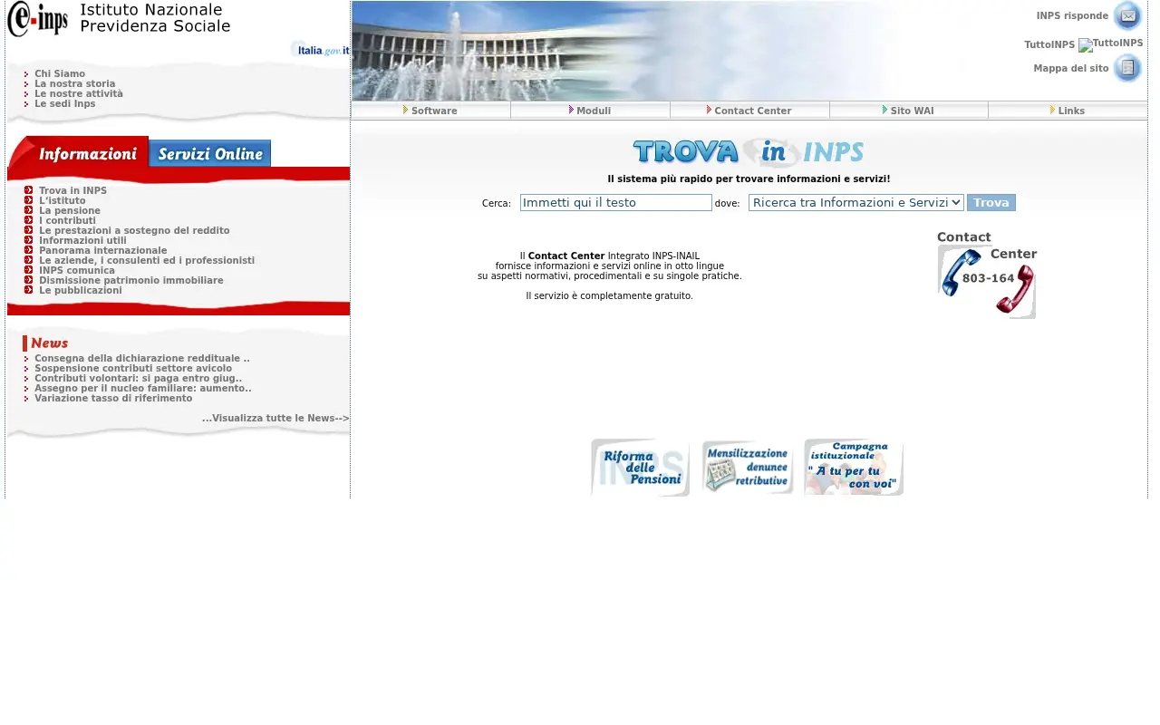 inps.it in 2006