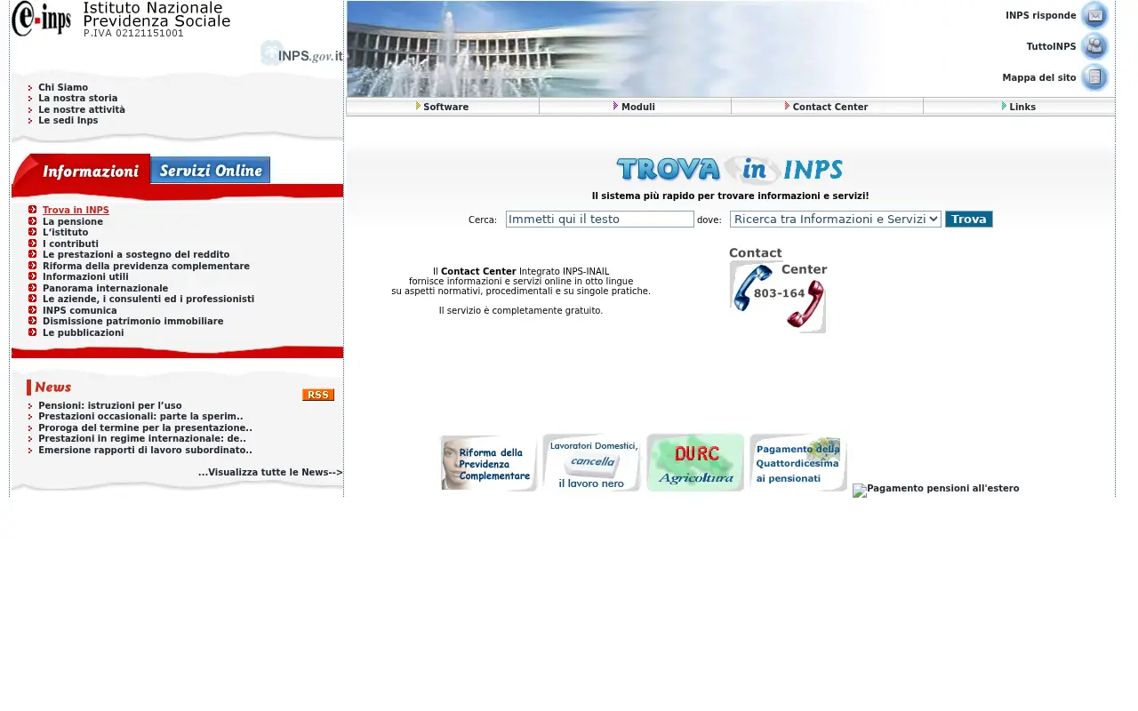 inps.it in 2008