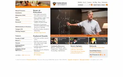 princeton.edu in 2010