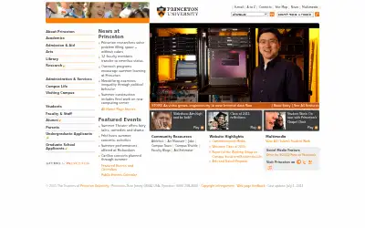 princeton.edu in 2011