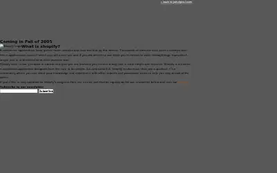 shopify.com in 2005