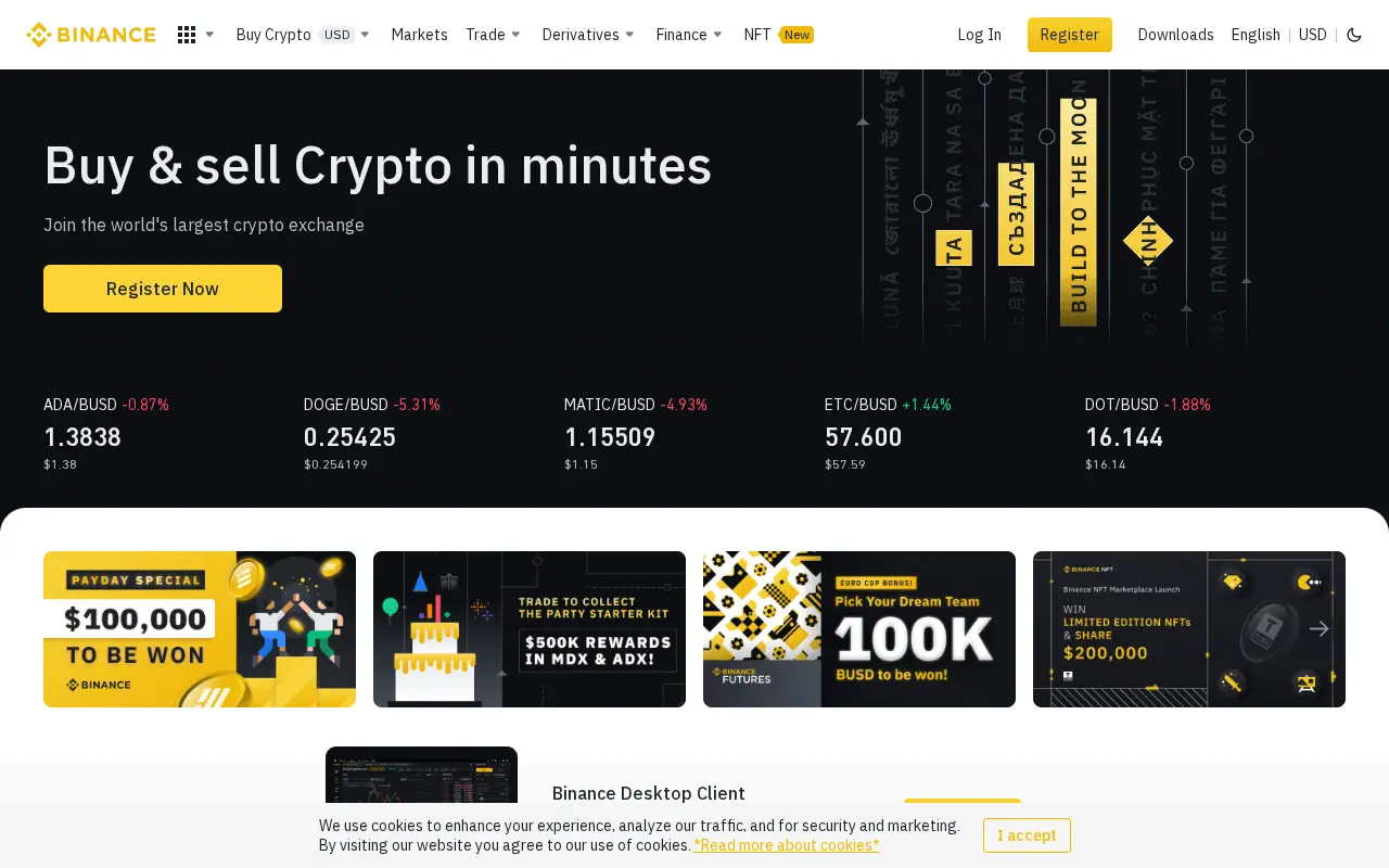 binance.com in 2021