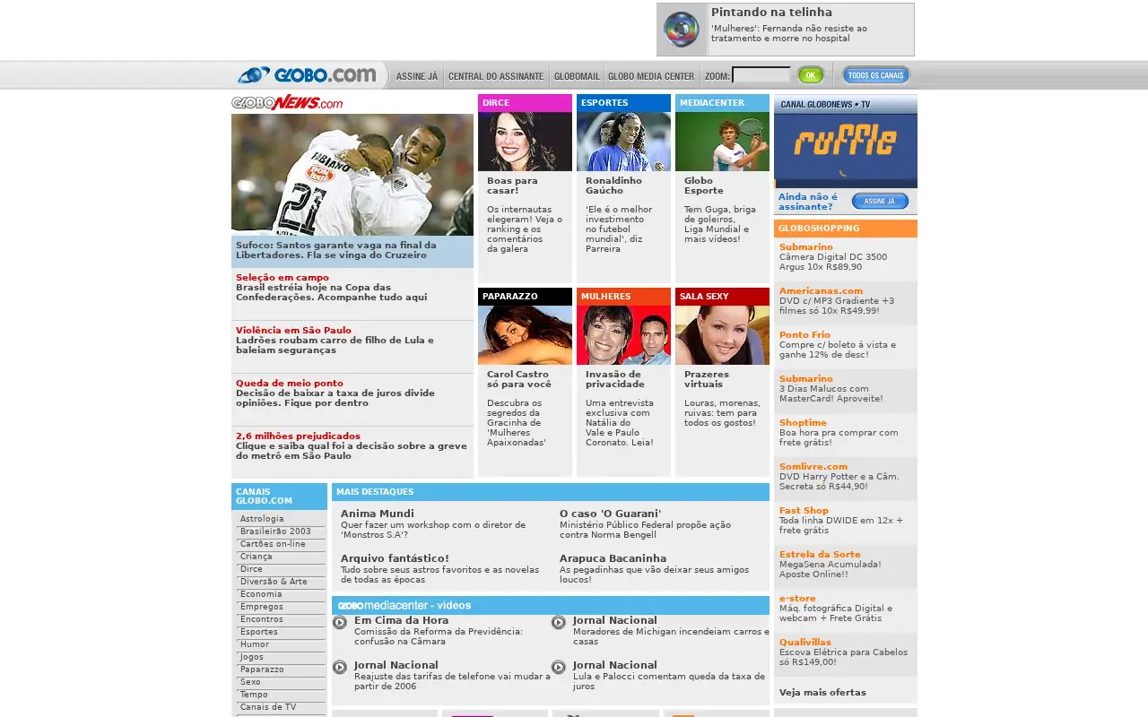 globo.com in 2003
