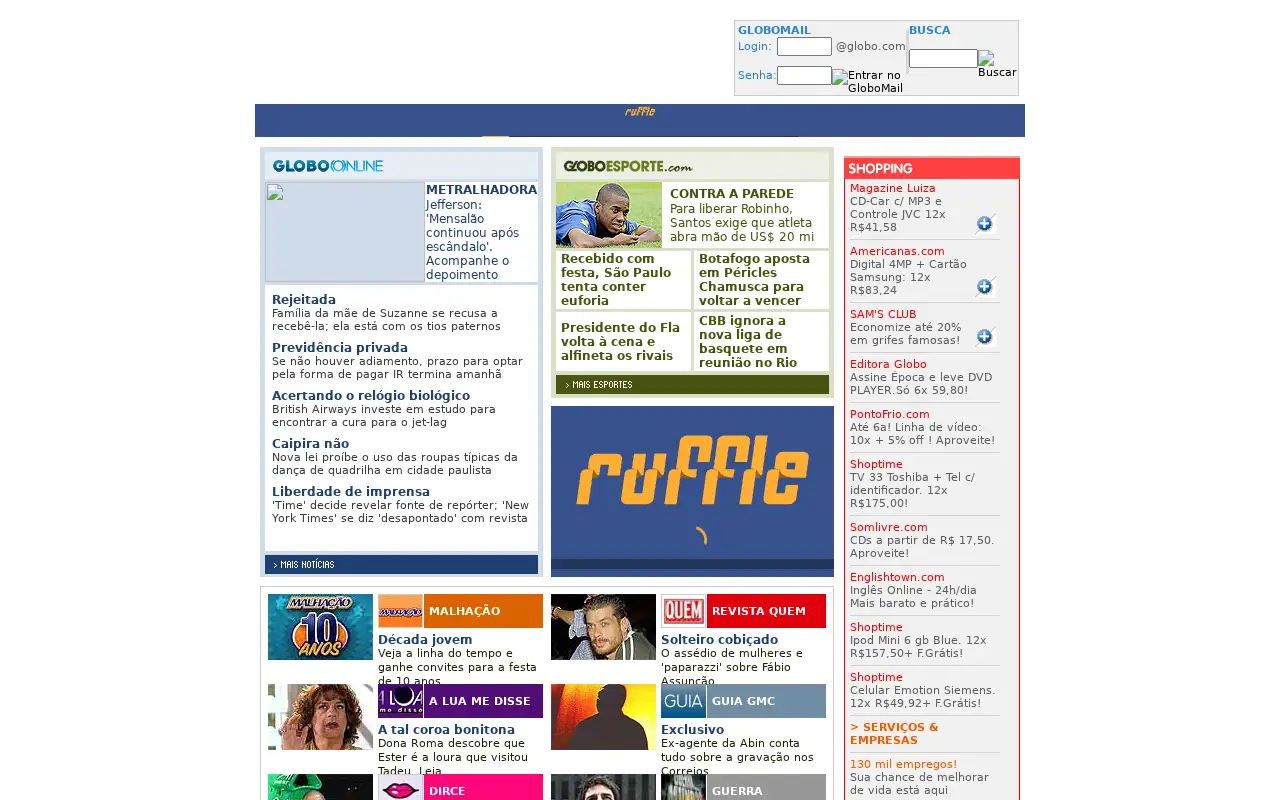 globo.com in 2005