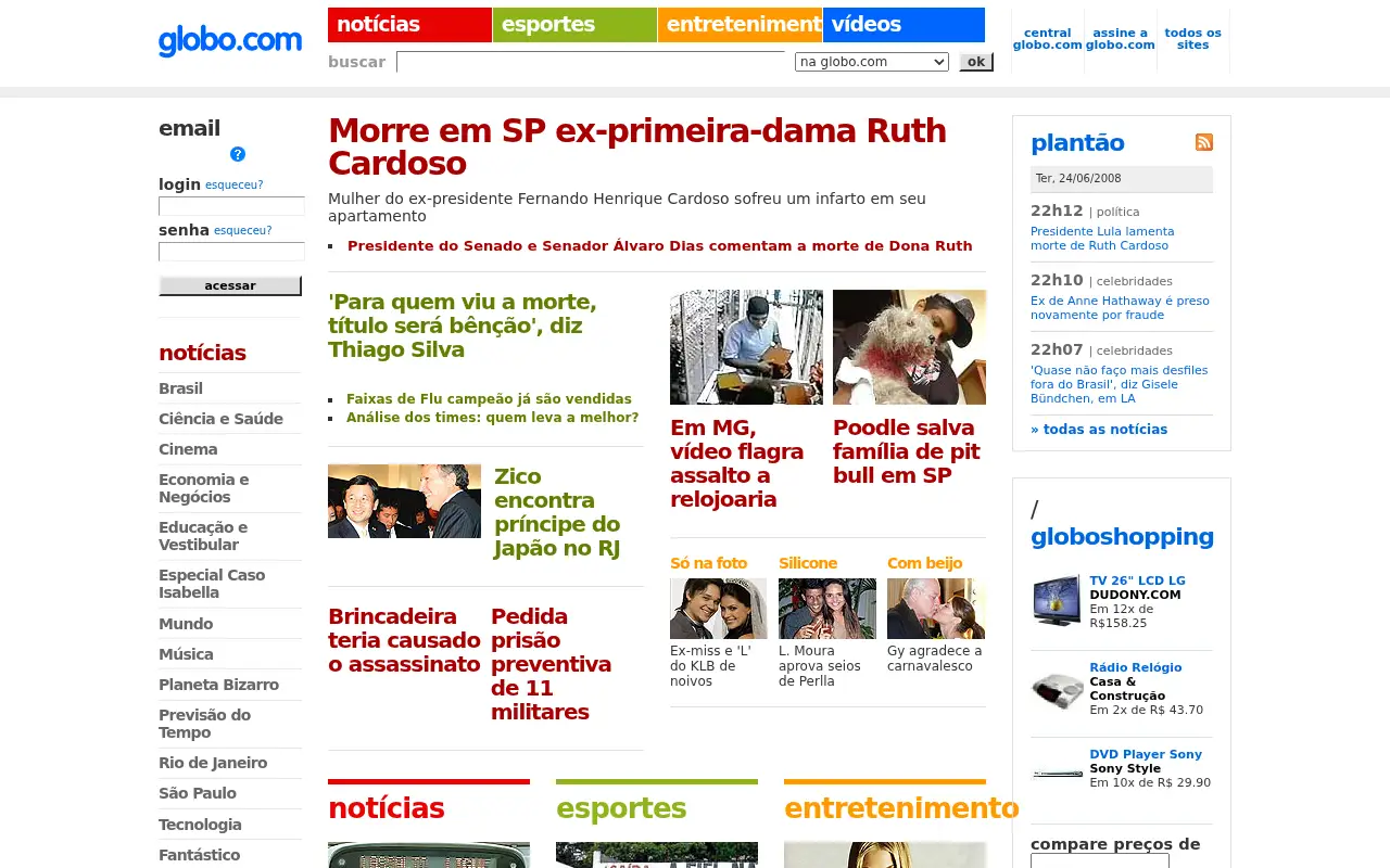 globo.com in 2008