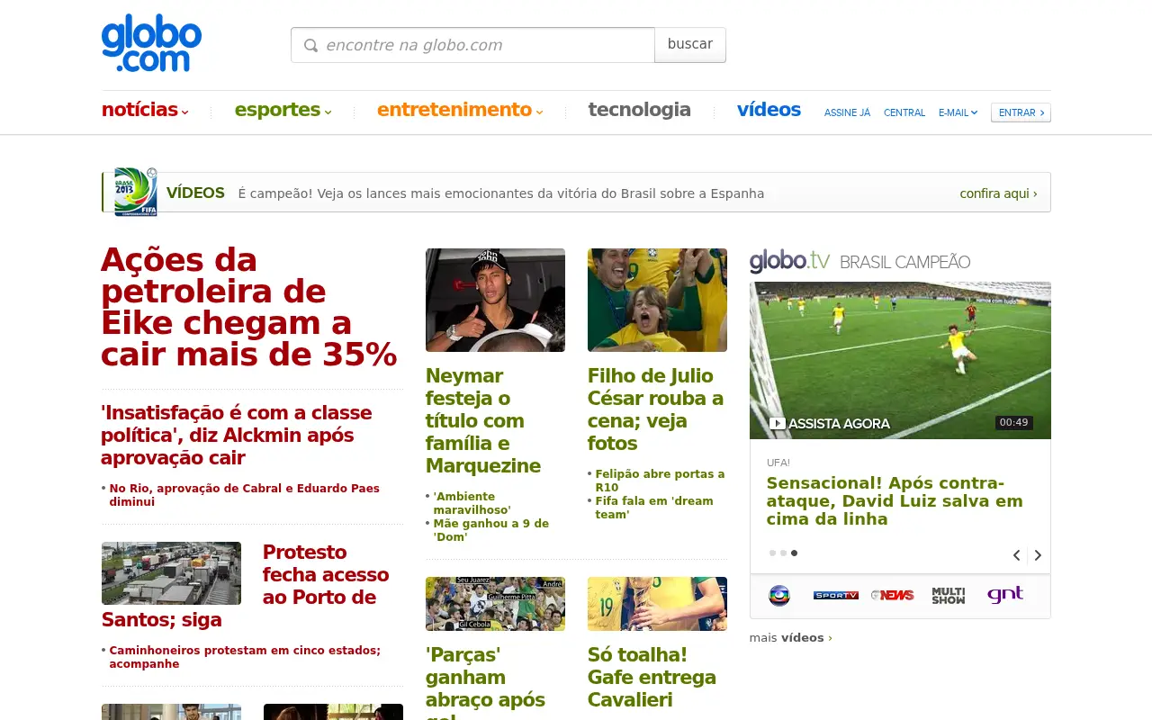 globo.com in 2013