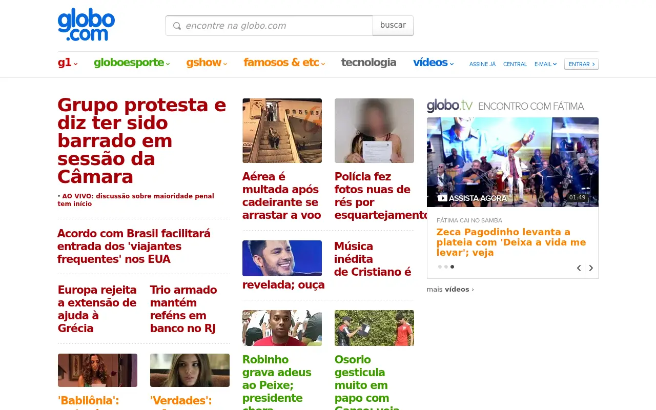 globo.com in 2015
