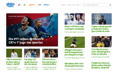 globo.com in 2018