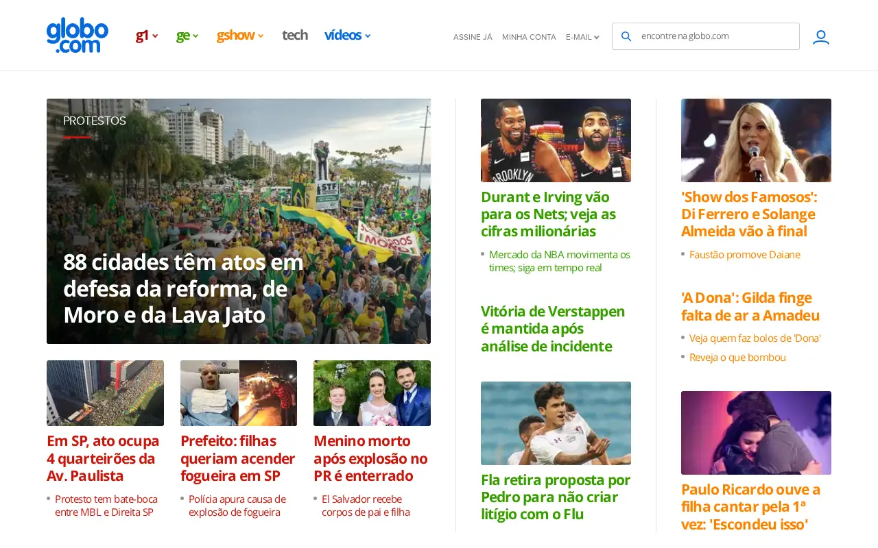 globo.com in 2019