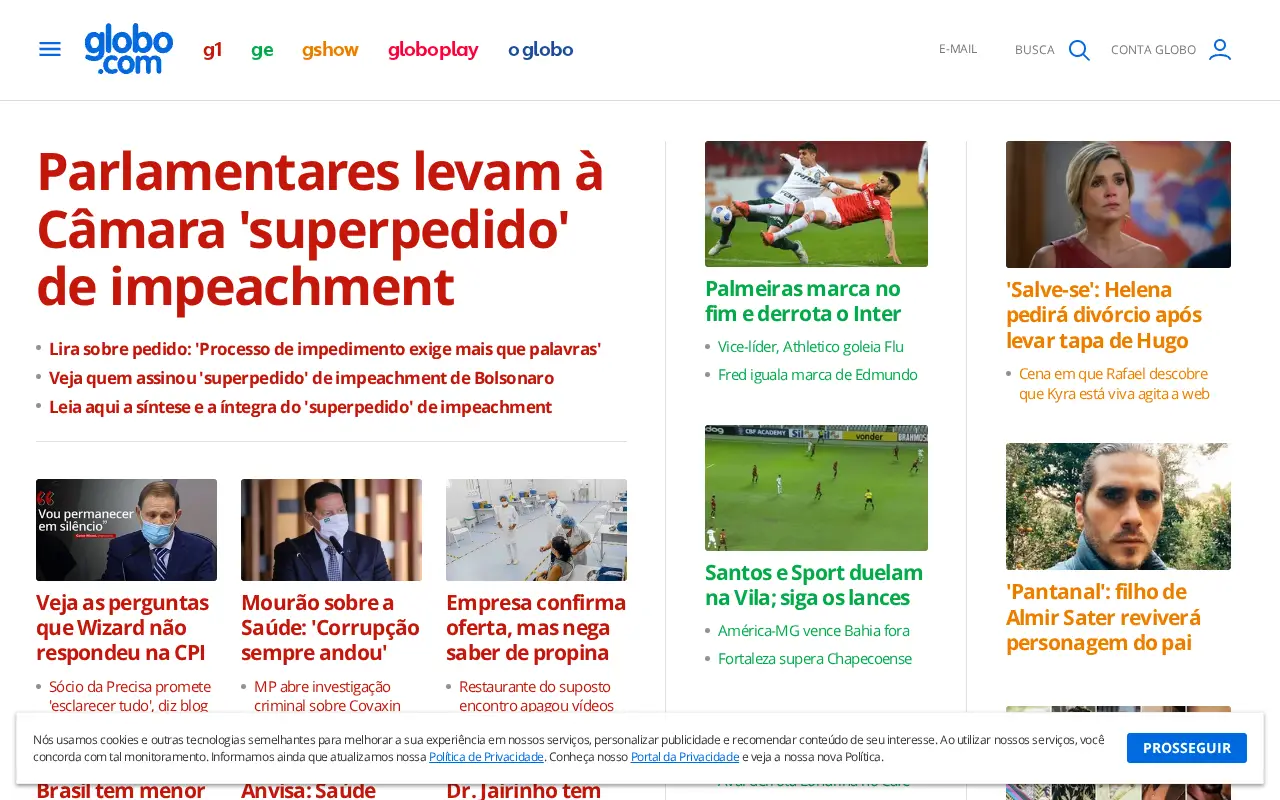 globo.com in 2021
