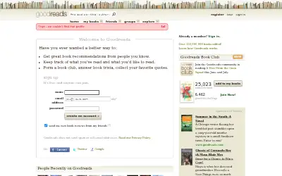 goodreads.com in 2011