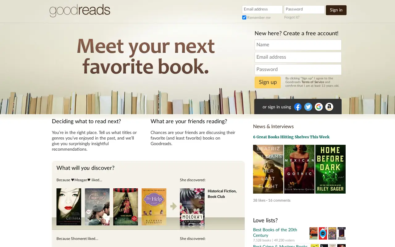 goodreads.com in 2020