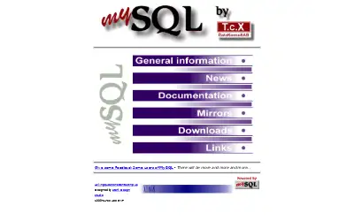 mysql.com in 1999