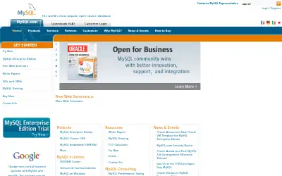 mysql.com in 2011