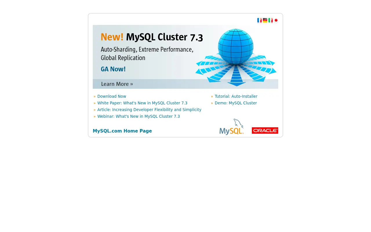 mysql.com in 2013