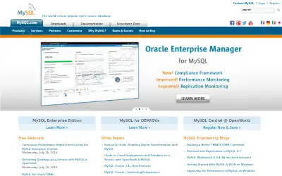 mysql.com in 2015
