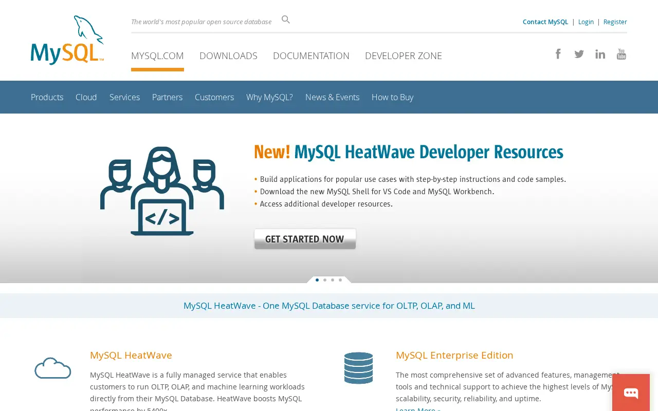 mysql.com in 2023