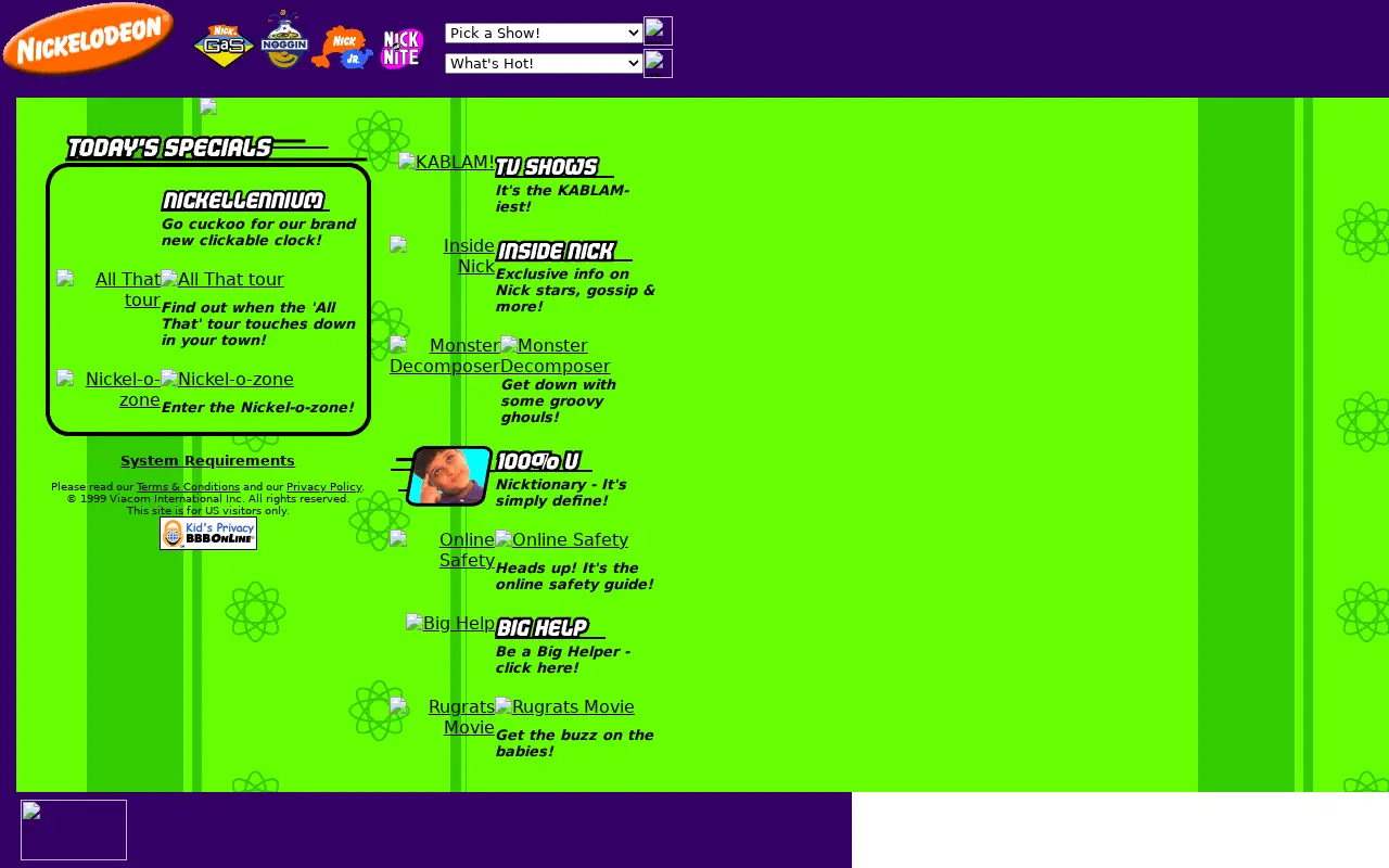 nick.com on April 29, 1999