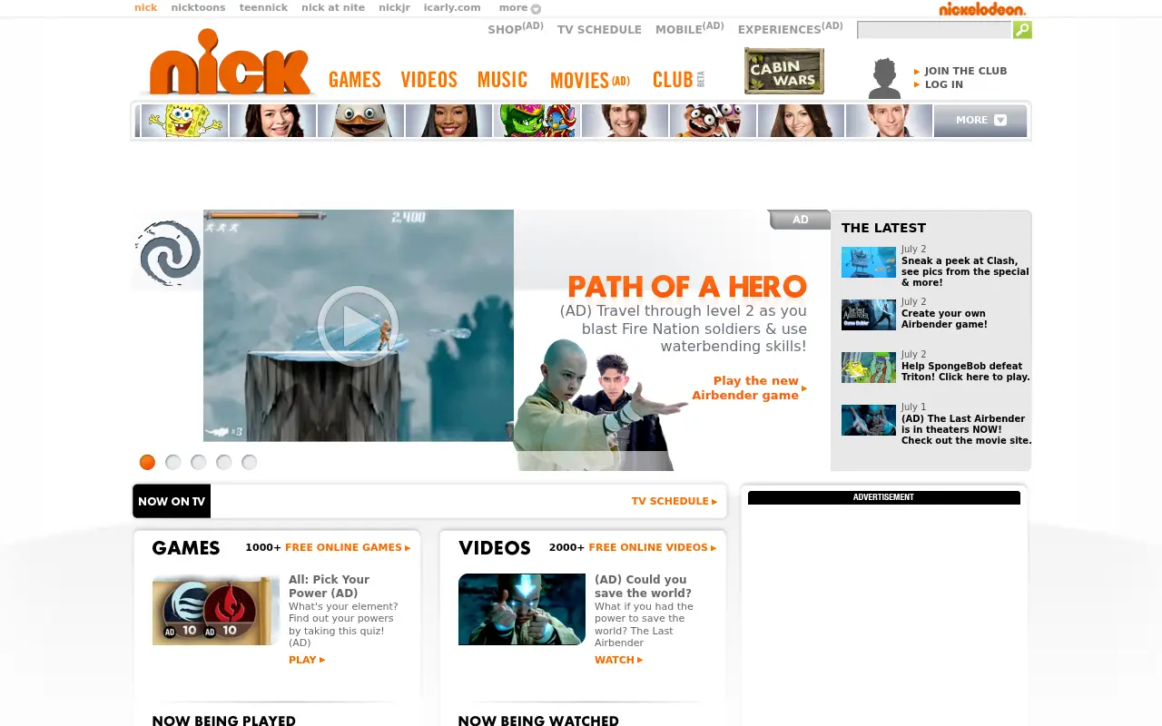 nick.com on July 2, 2010