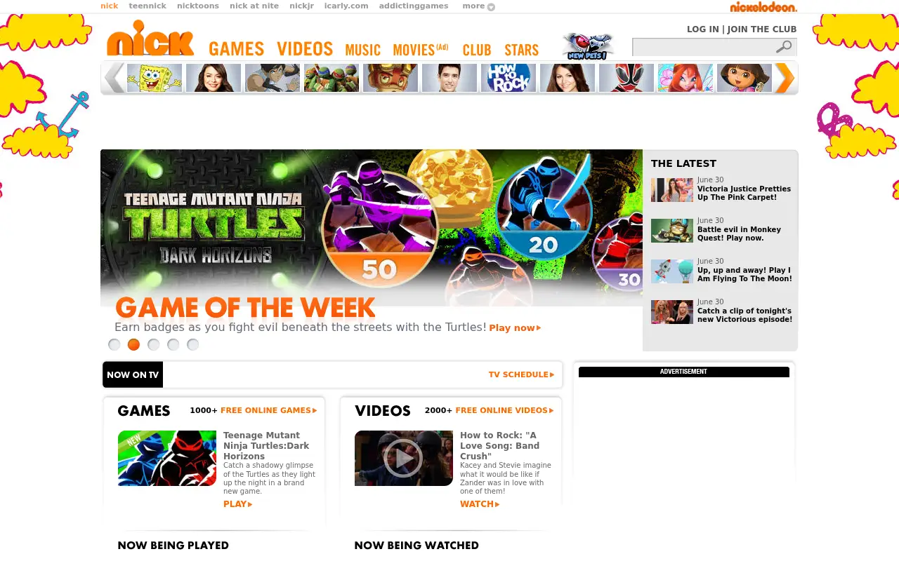 nick.com in 2012