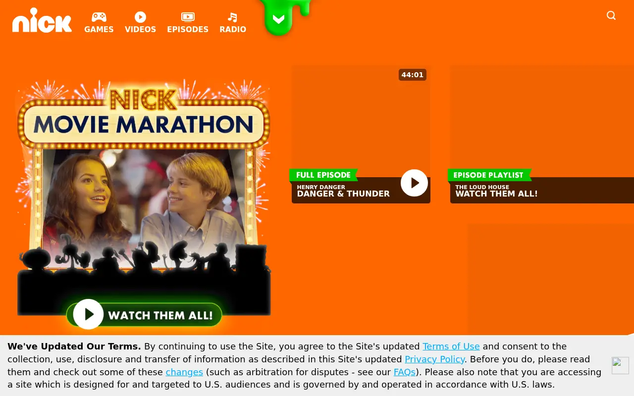 nick.com in 2016