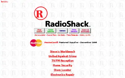 radioshack.com in 1996