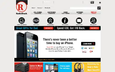 radioshack.com in 2013