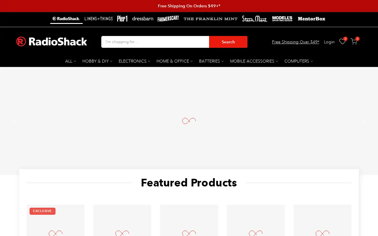 radioshack.com in 2021