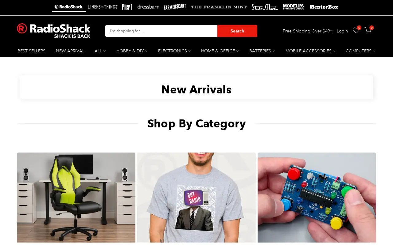radioshack.com in 2023