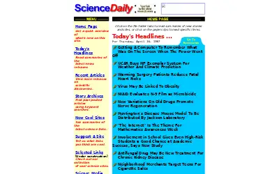 sciencedaily.com in 1997