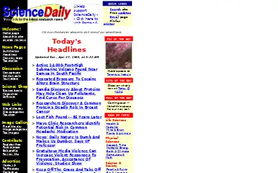 sciencedaily.com in 1999