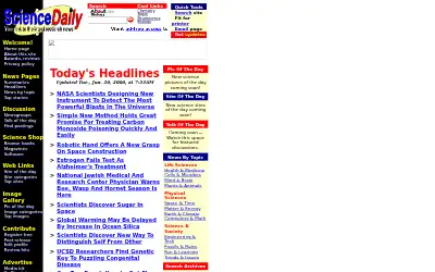 sciencedaily.com in 2000
