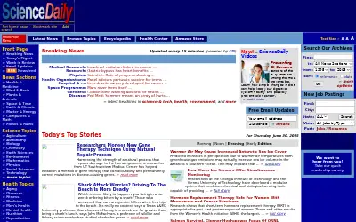 sciencedaily.com in 2005