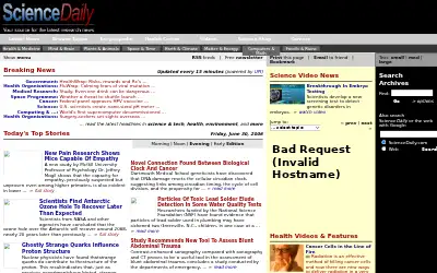 sciencedaily.com in 2006